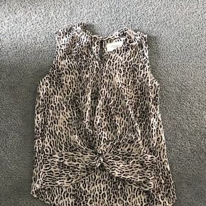 Animal print blouse